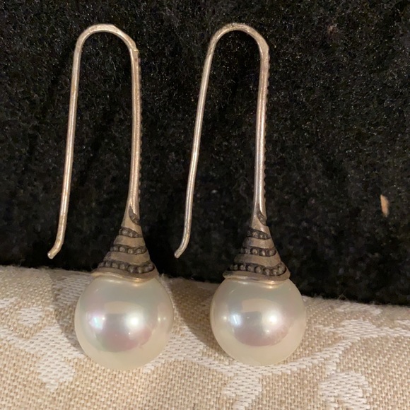 Lot of 2 sterling silver earrings - Picture 2 of 8